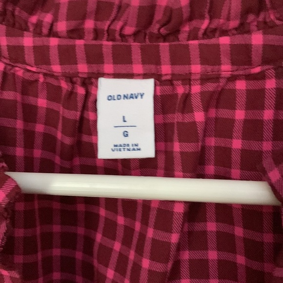 Pink checkered sleeveless blouse - Picture 3 of 5